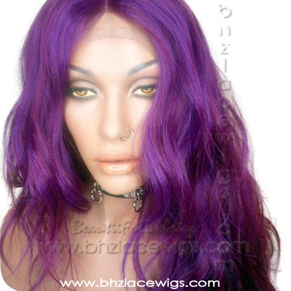 NEW! Galaxy purple wig purple lace front wig